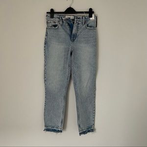 Abercrombie high rise mom jean